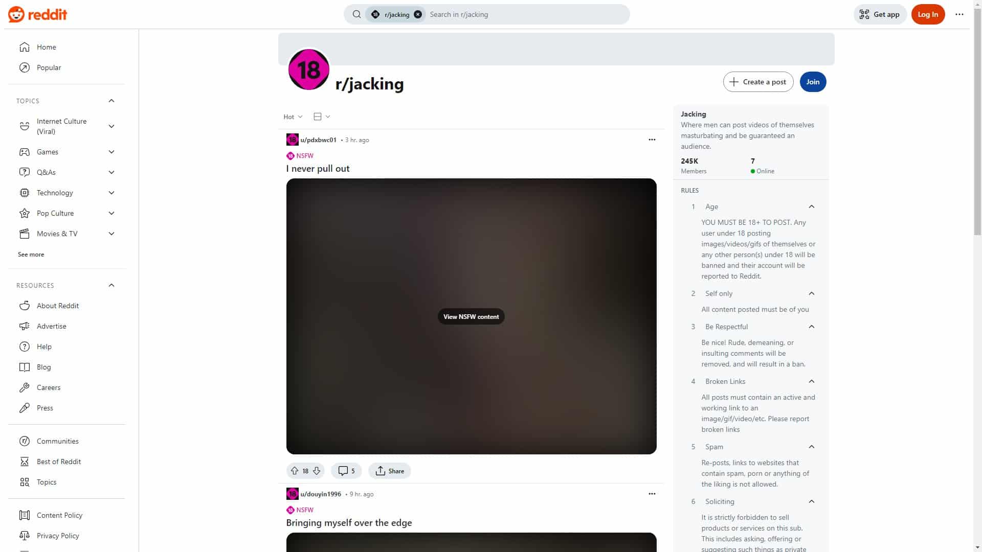 Screenshot of Jacking
