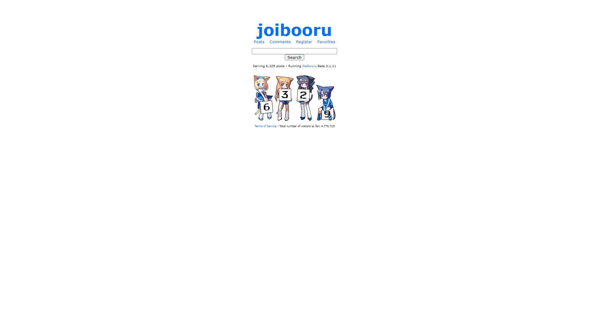 Screenshot of Joibooru