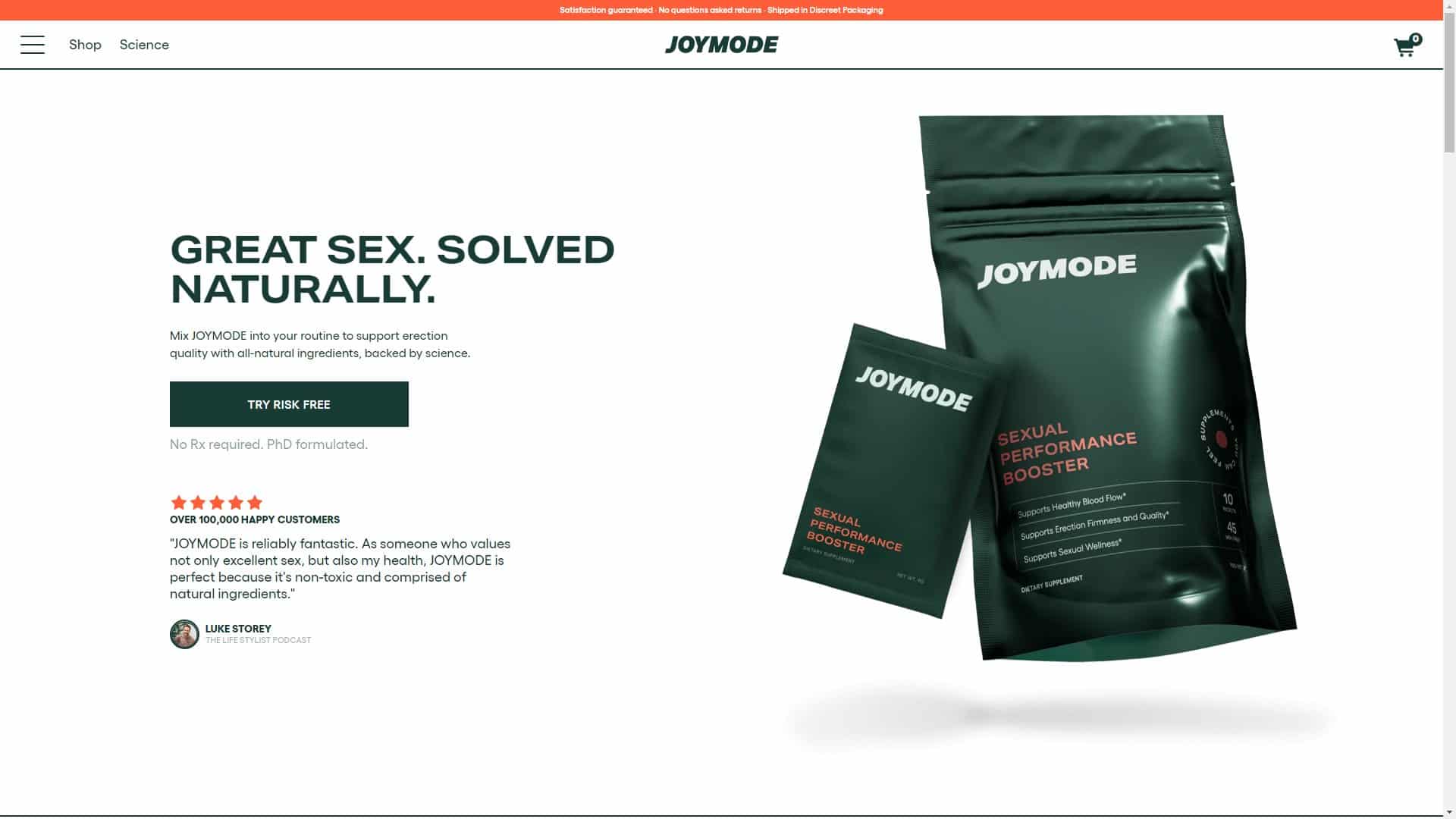 Screenshot of Joymode