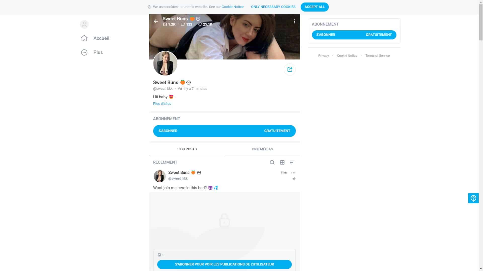 Screenshot of Kristi Sweet Buns