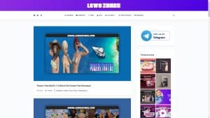 This is the : Lewdzones-homepage