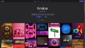 This is the : Lexica-Fake-homepage