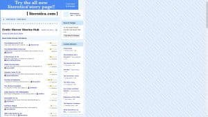 This is the : Literotica-Horror-homepage