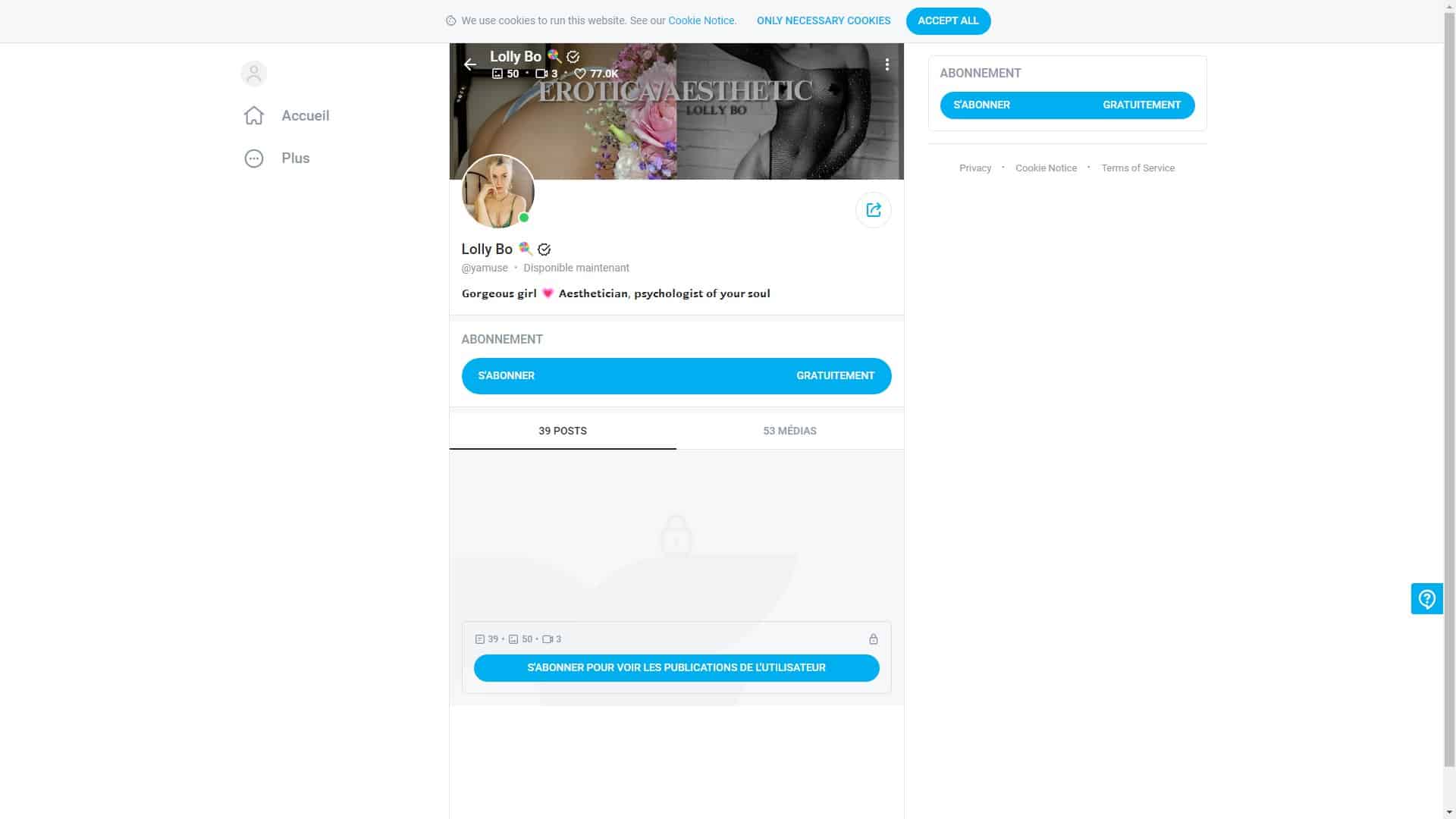 Screenshot of Lolly Bo