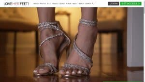 This is the : Loveherfeet-homepage