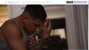 This is the : Loveherfilms-homepage