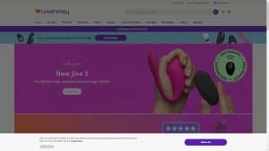 This is the : Lovehoney-homepage