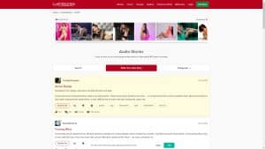 This is the : Lush-Stories-Audio-homepage