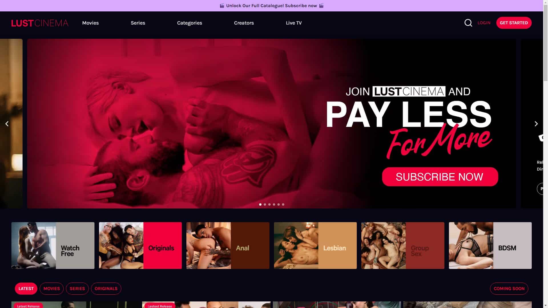 Screenshot of Lust Cinema