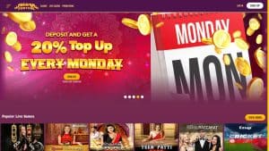 This is the : Maharaja-Fortune-homepage