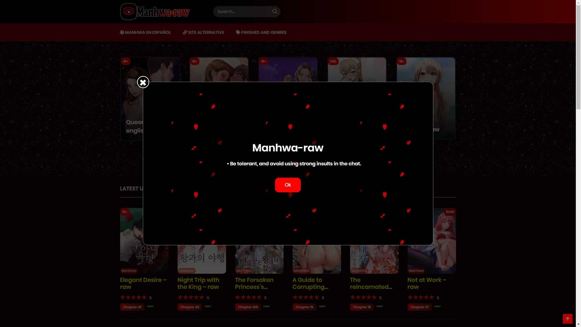 Screenshot of Manhwa Raw