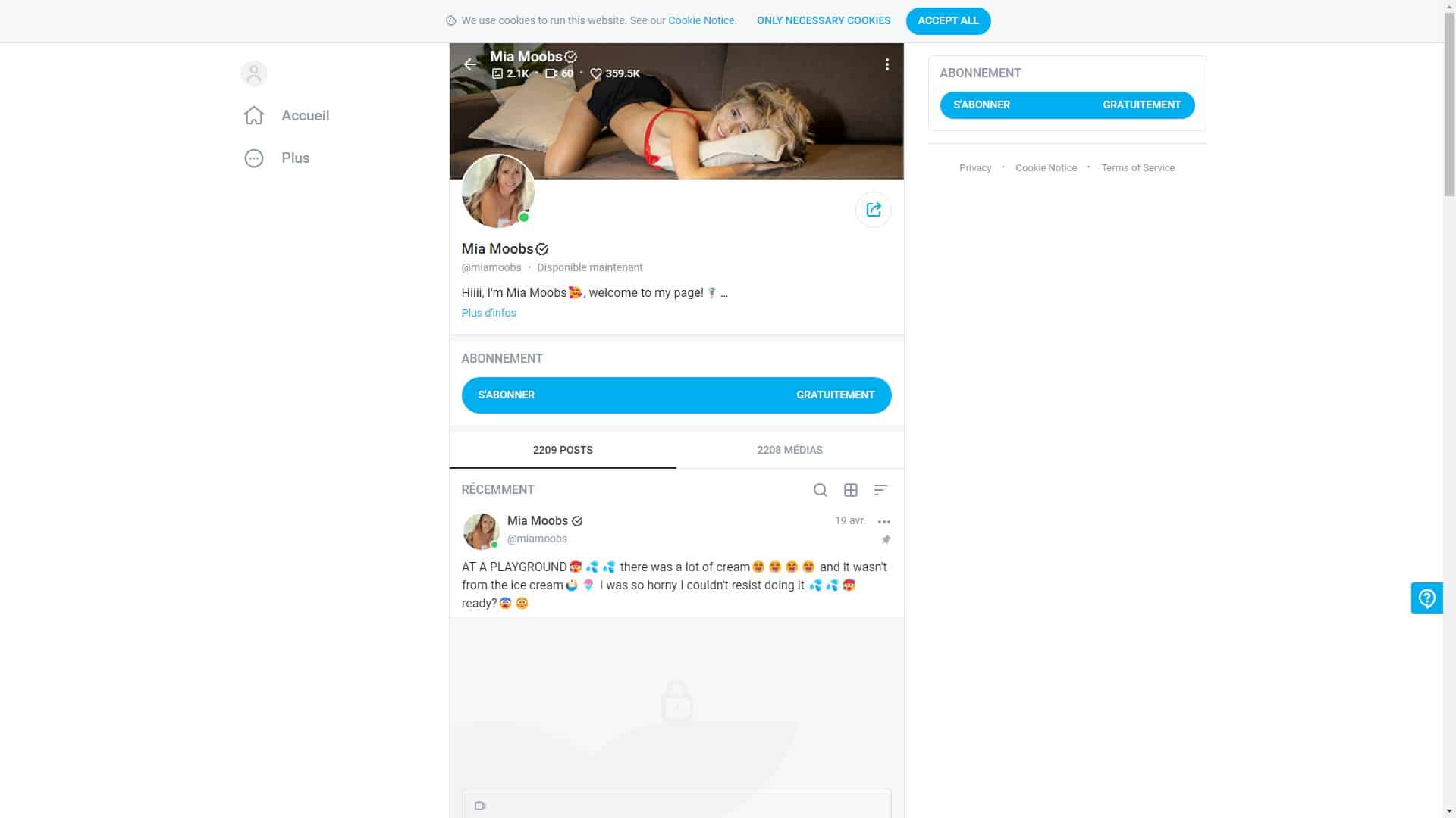 Screenshot of Maria