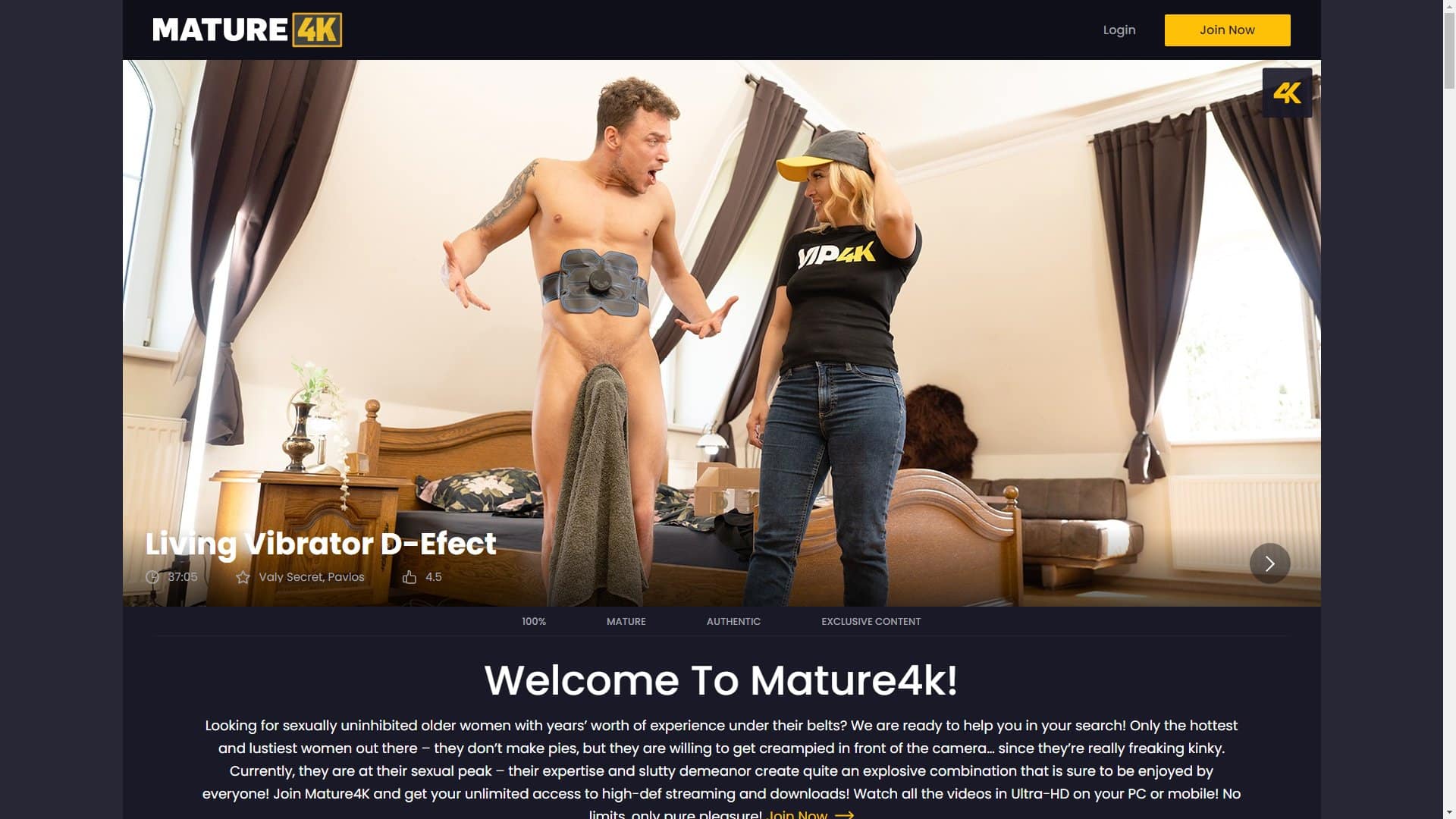 Screenshot of Mature4K