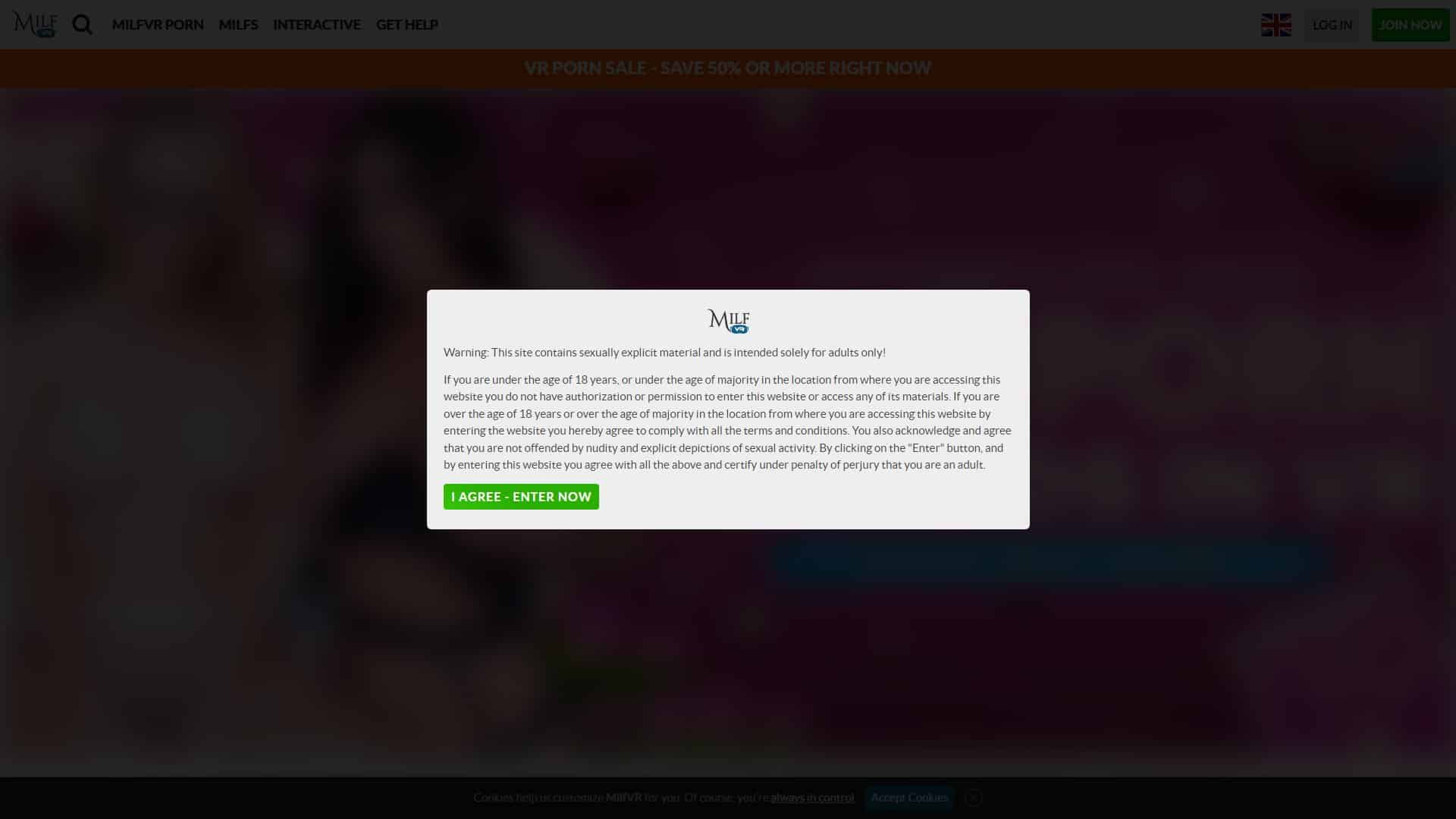 Screenshot of Milfvr