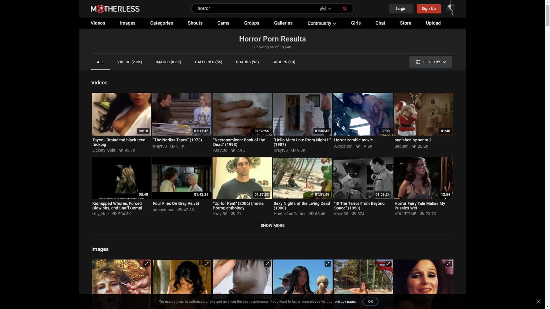 Screenshot of Motherless Horror