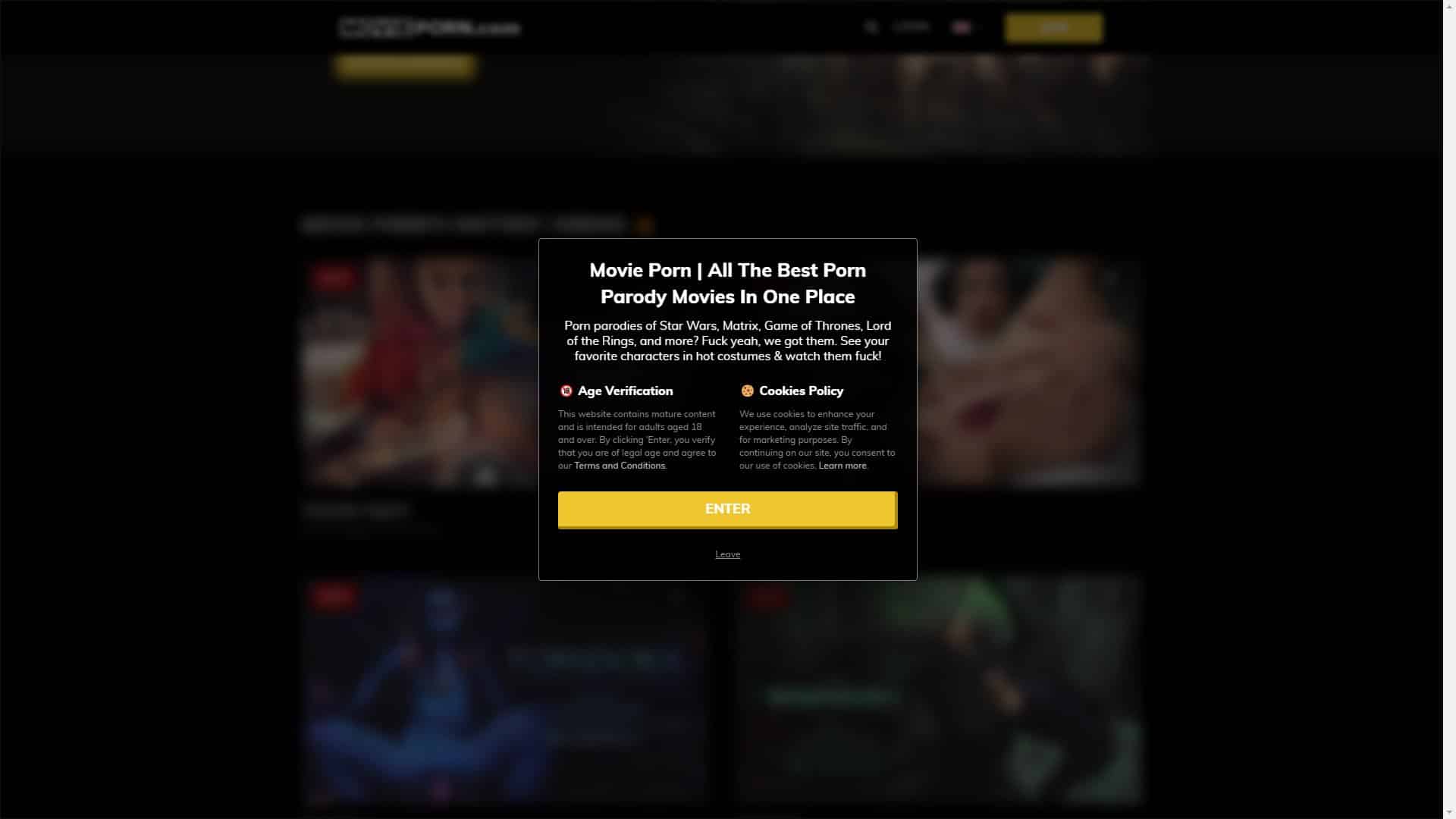 Screenshot of Movie Porn