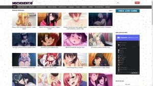 This is the : Muchohentai-homepage