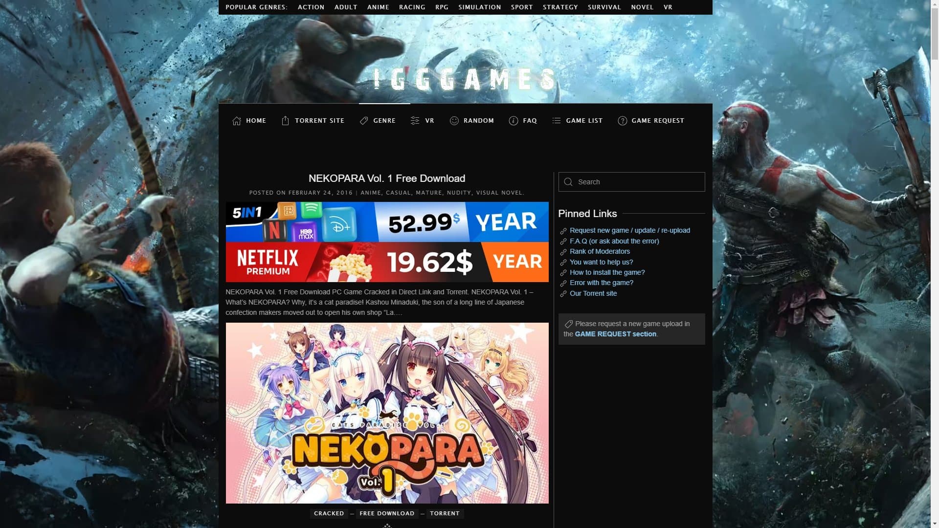 Screenshot of Nekopara