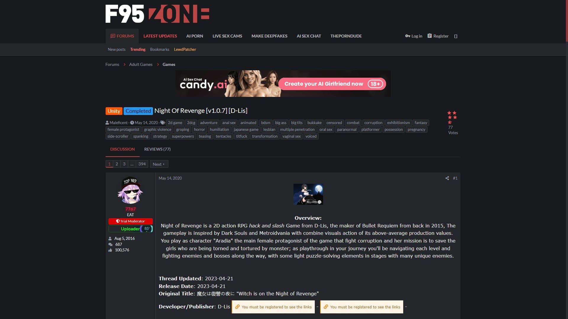 Screenshot of Night Of Revenge