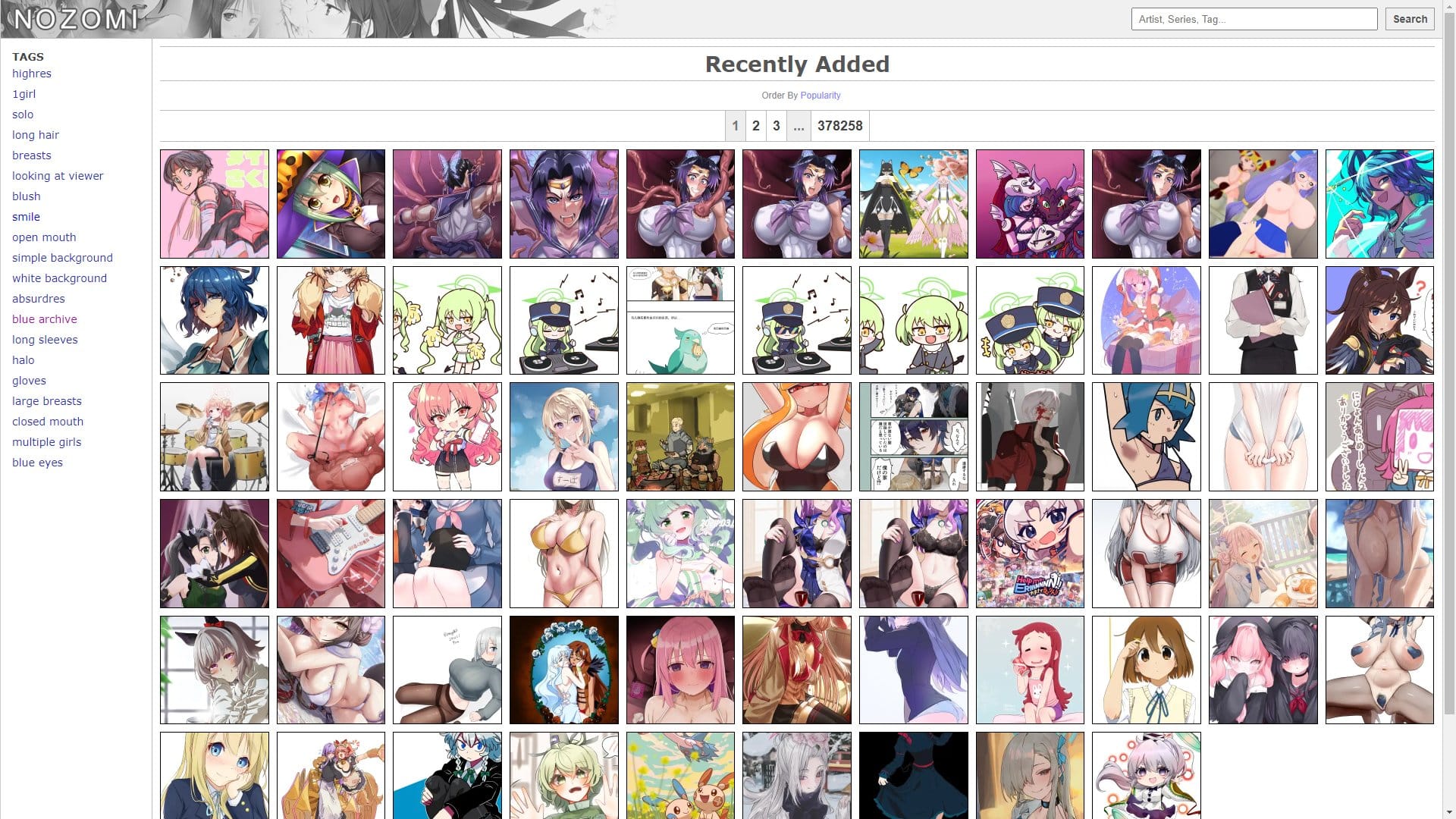 Screenshot of Nozomi.La
