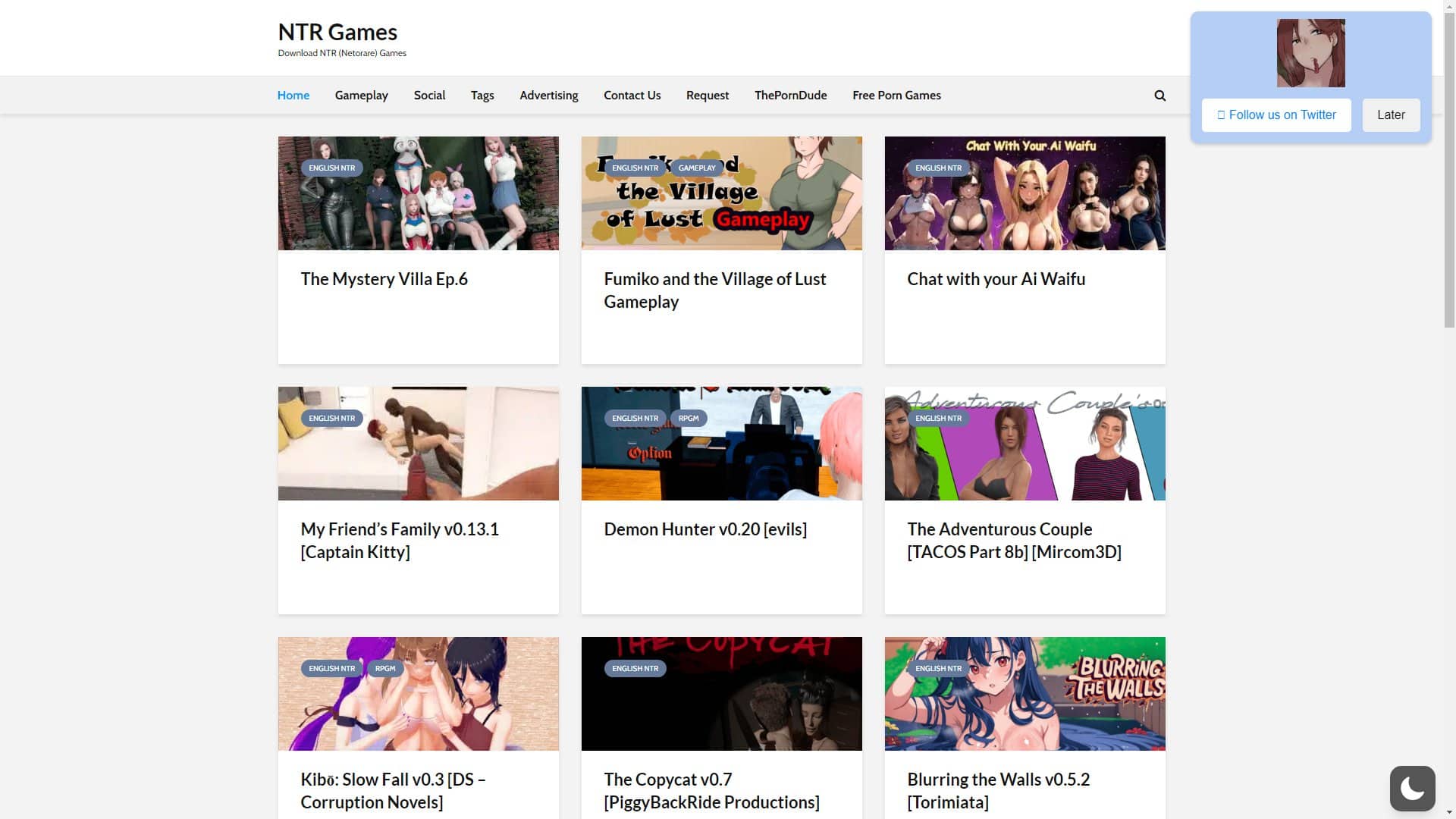 Screenshot of Ntr Games