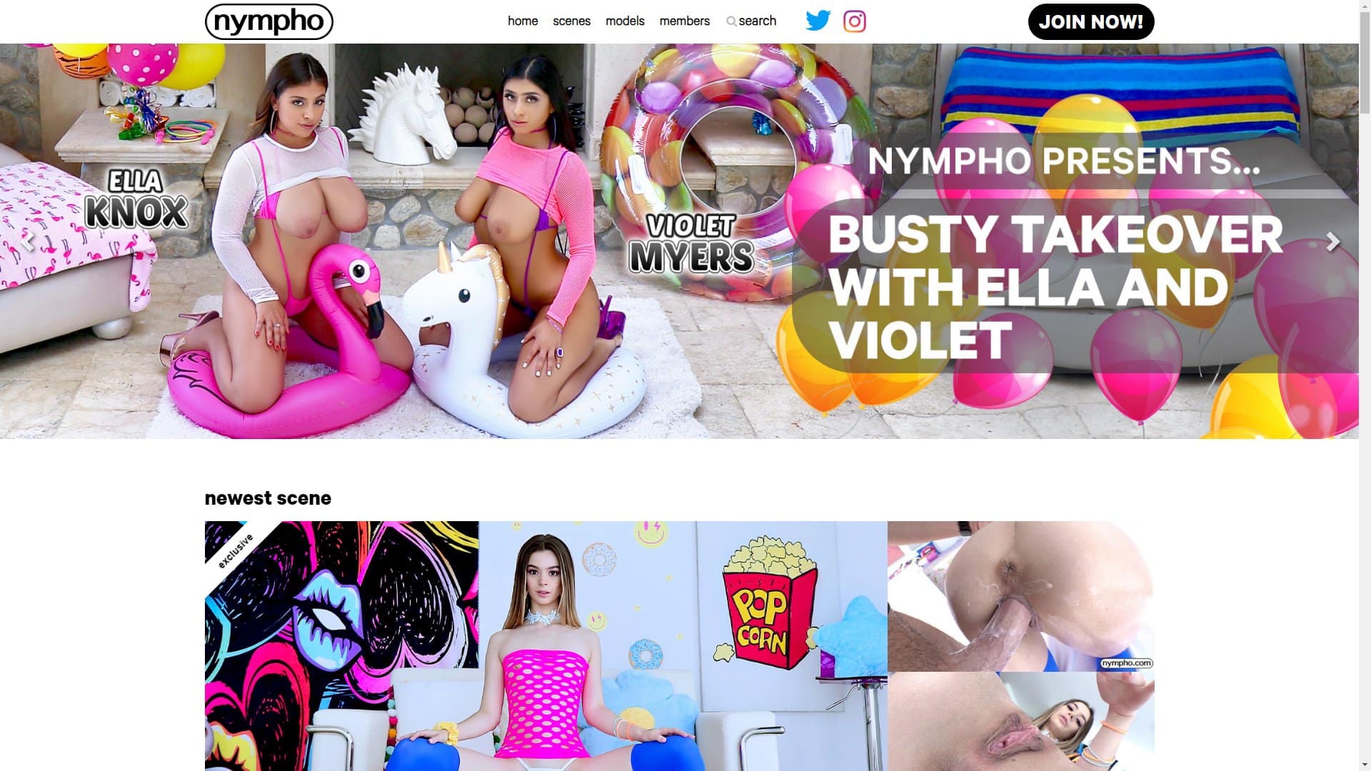 Screenshot of Nympho.Com
