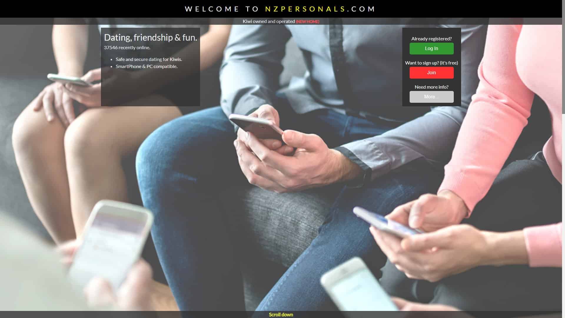 Screenshot of Nzpersonals