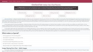 This is the : Onesexchat-India-homepage