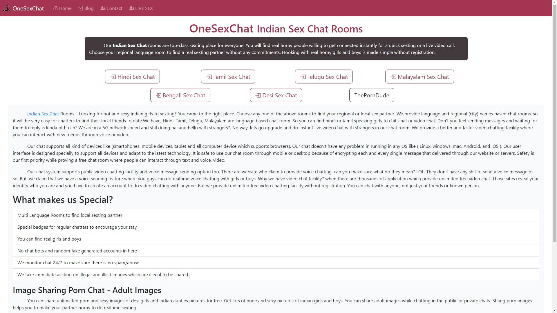 Screenshot of Onesexchat India