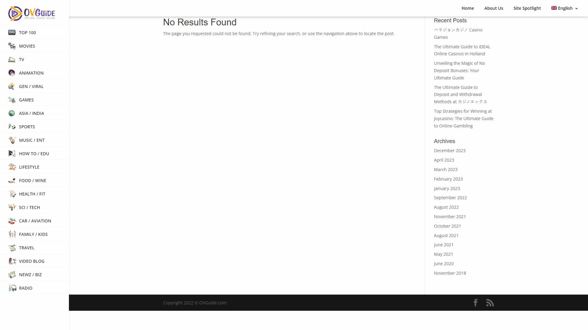 Screenshot of Ovguide Adult