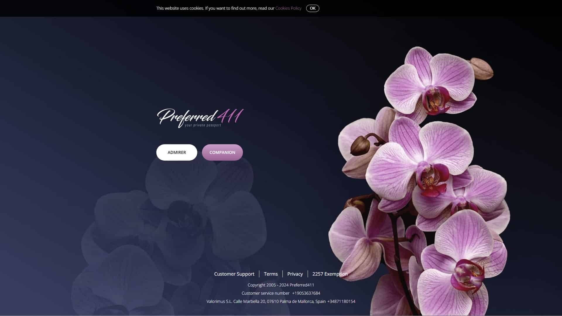 Screenshot of P411 (Preferred411)