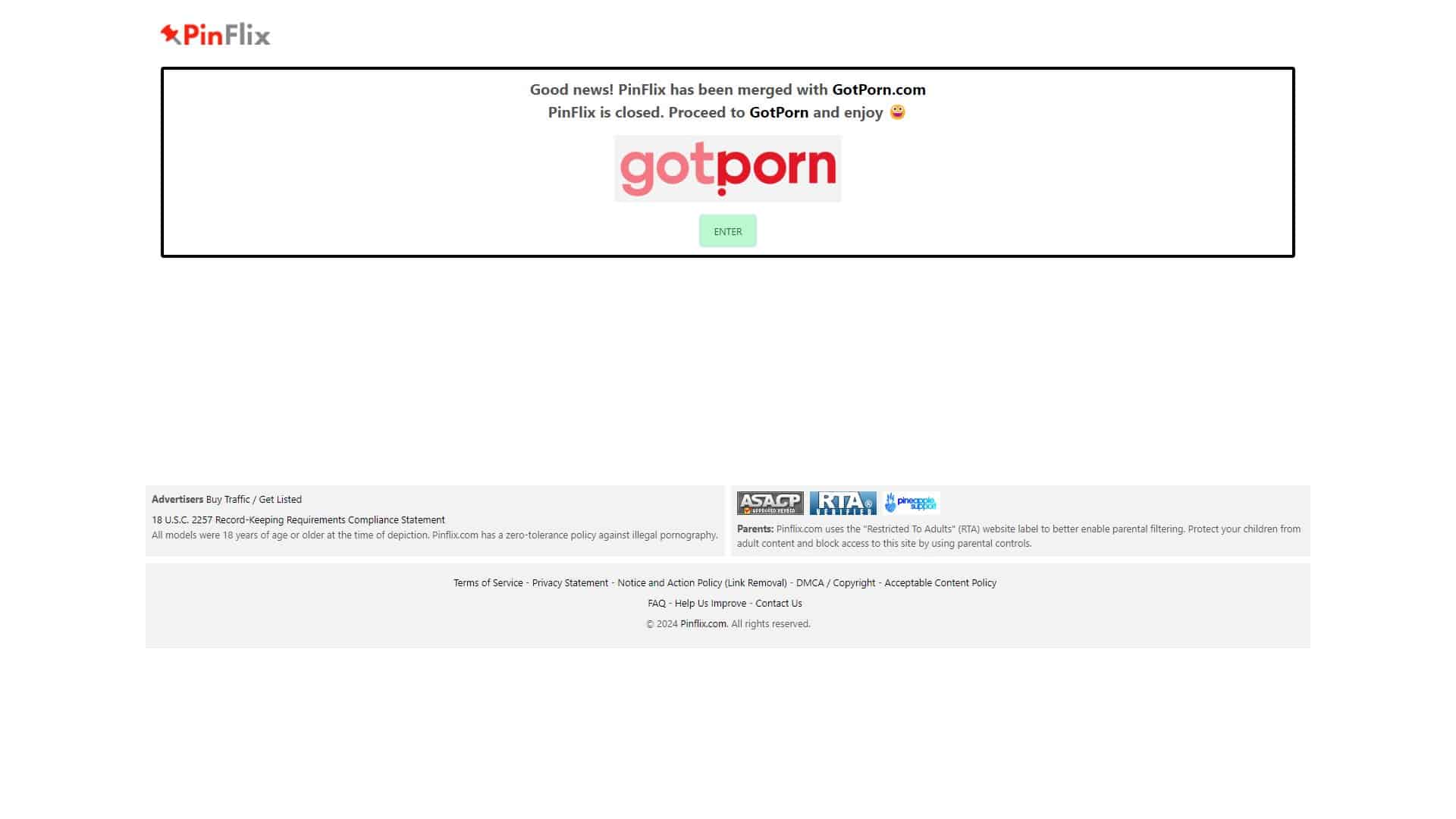 Screenshot of Pinflix