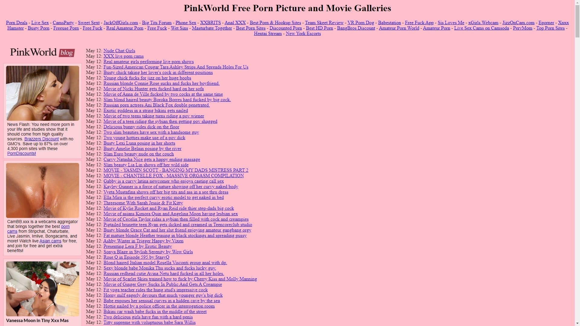 Screenshot of Pinkworld