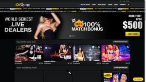 This is the : Pornhub-Casino-homepage