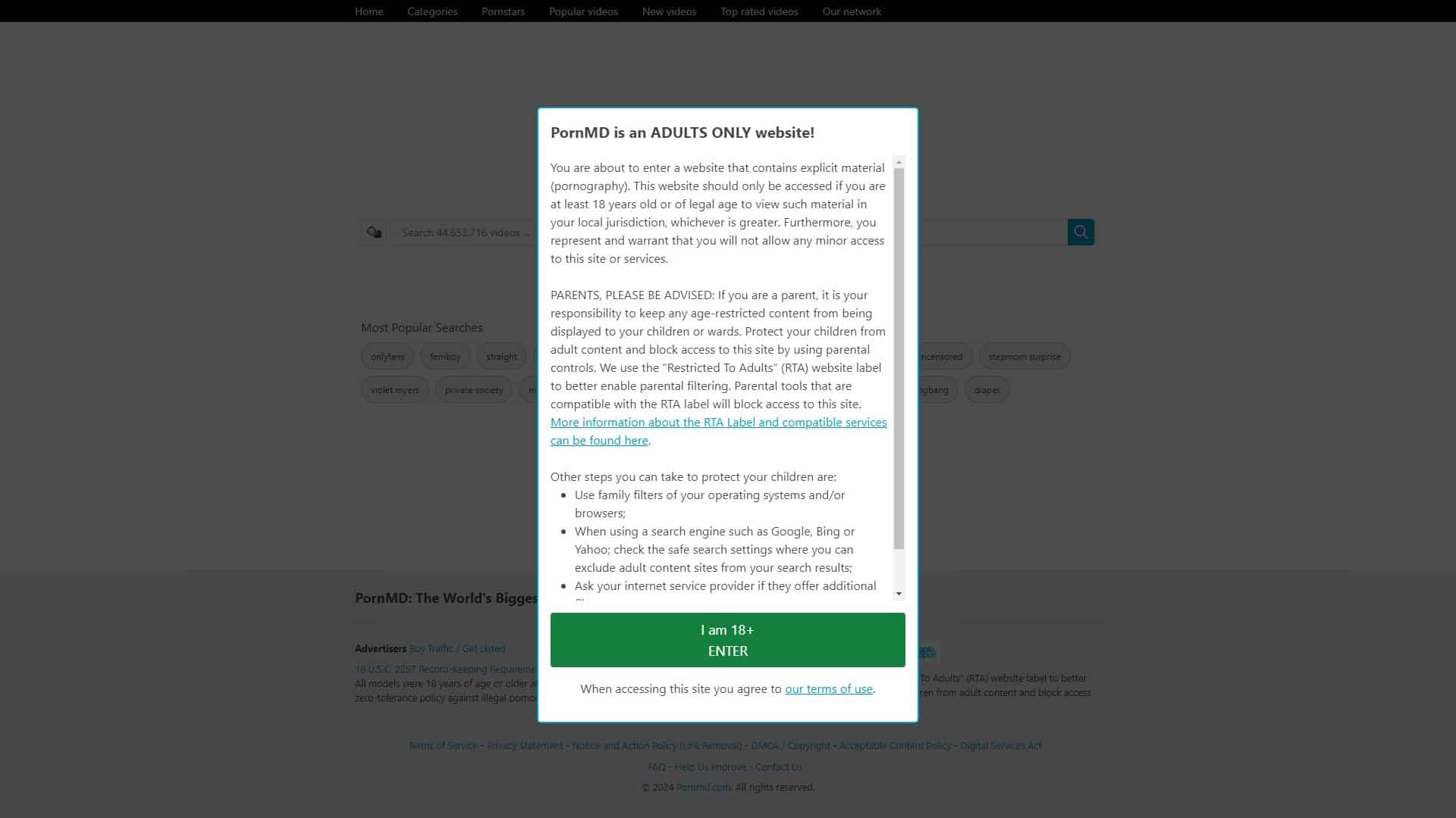 Screenshot of Pornmd