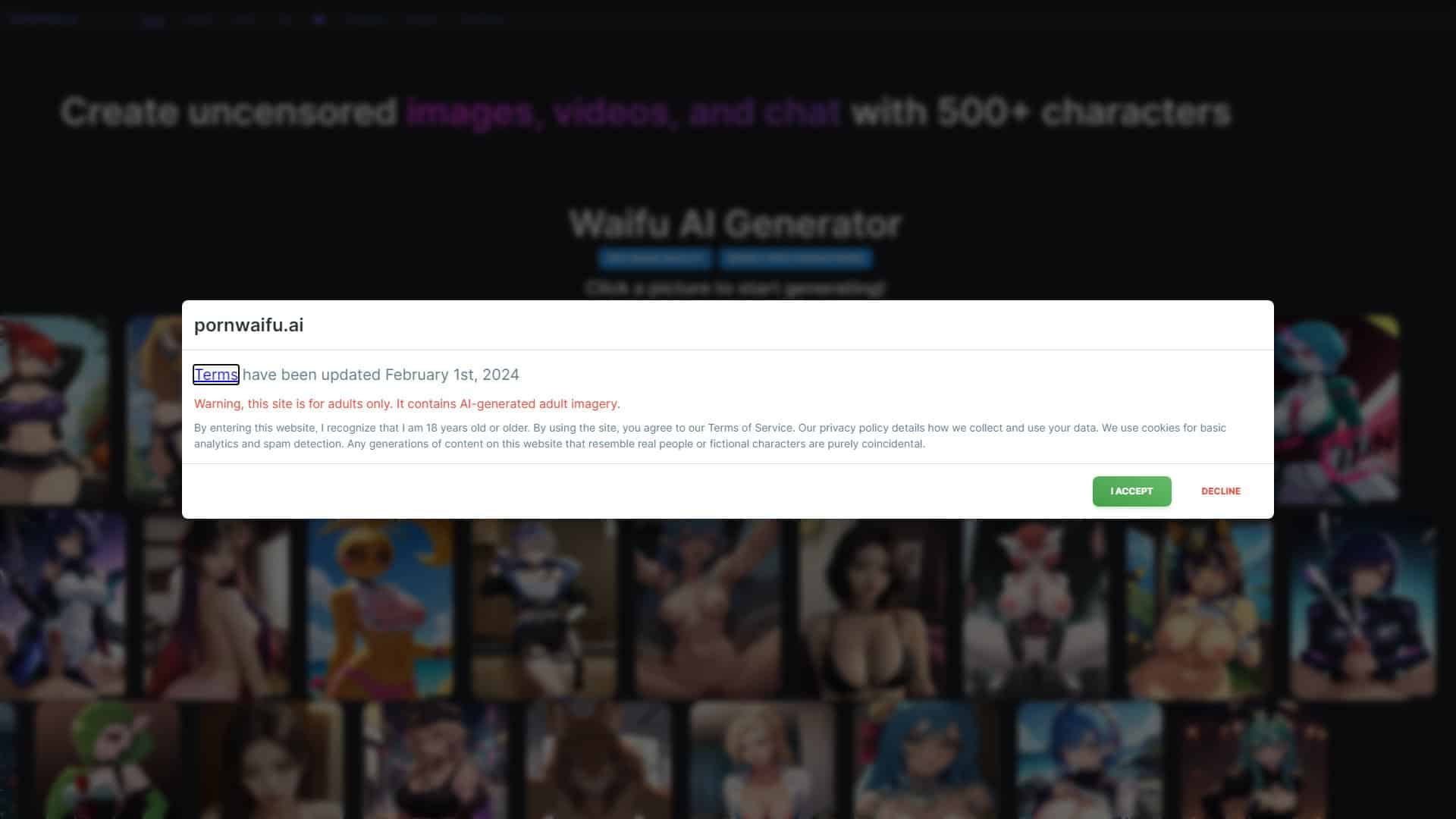 Screenshot of Pornsword.Io (Fake)