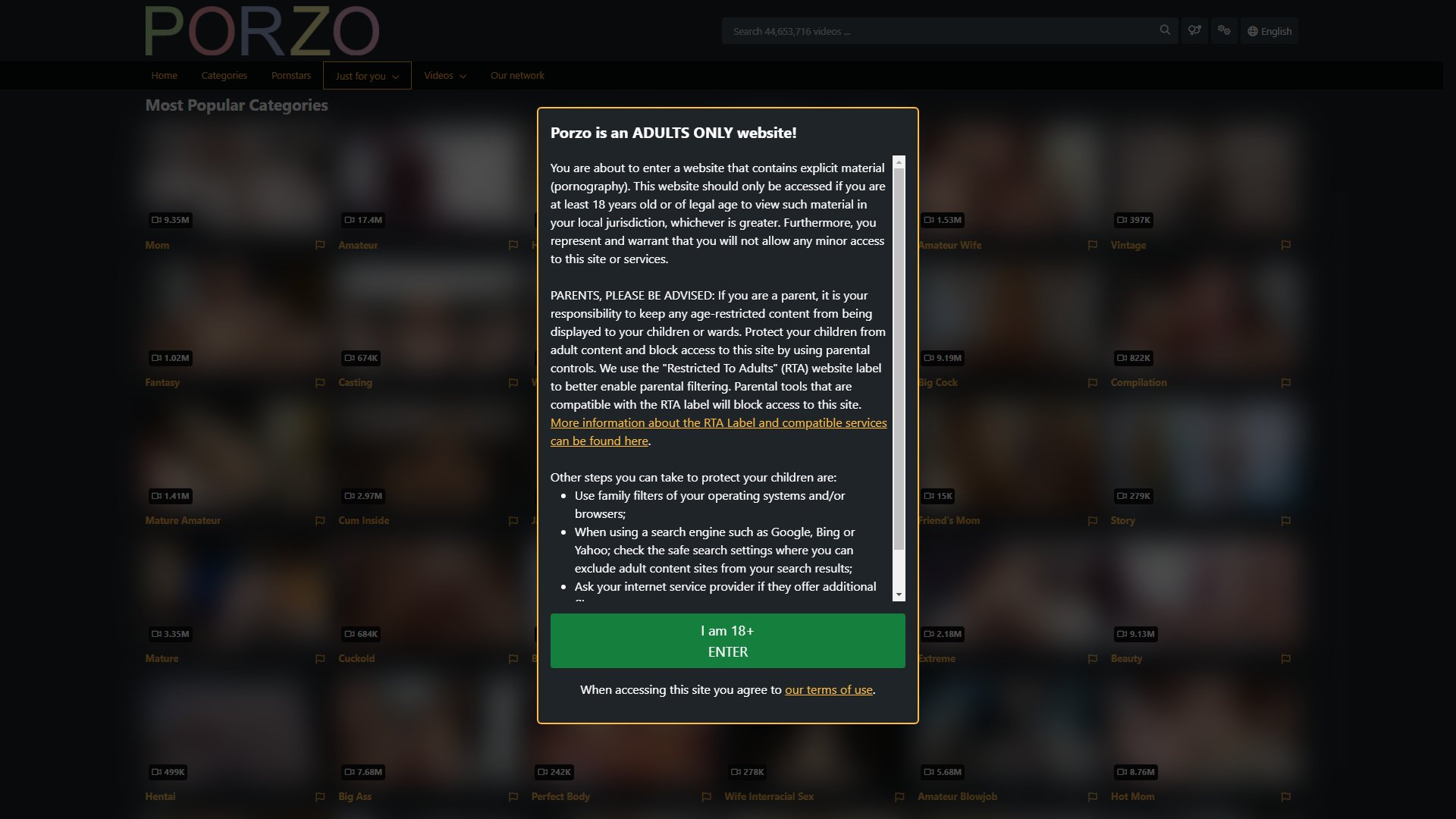 Screenshot of Porzo