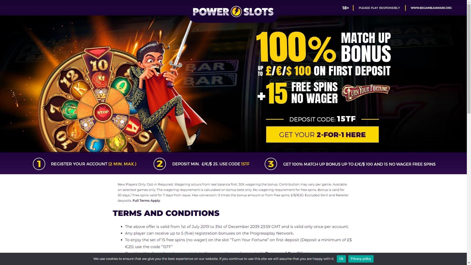 Screenshot of Power Slots
