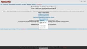 This is the : Punternet-homepage