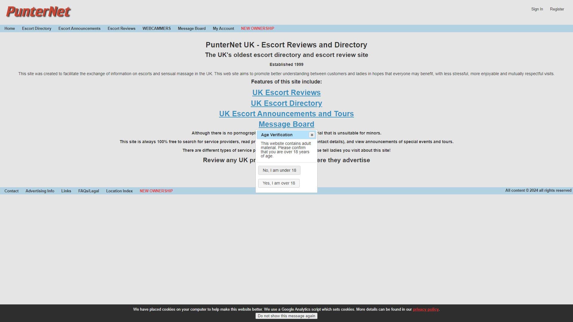 Screenshot of Punternet