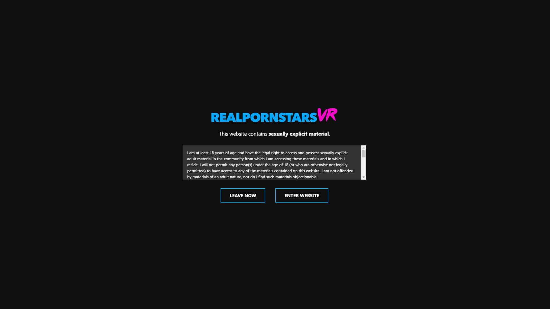 Screenshot of Realpornstarsvr