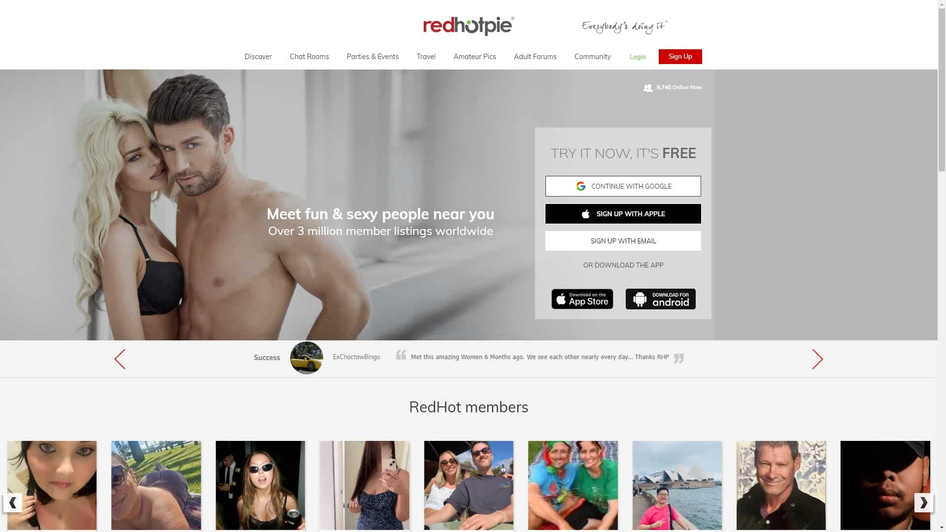 Screenshot of Redhotpie