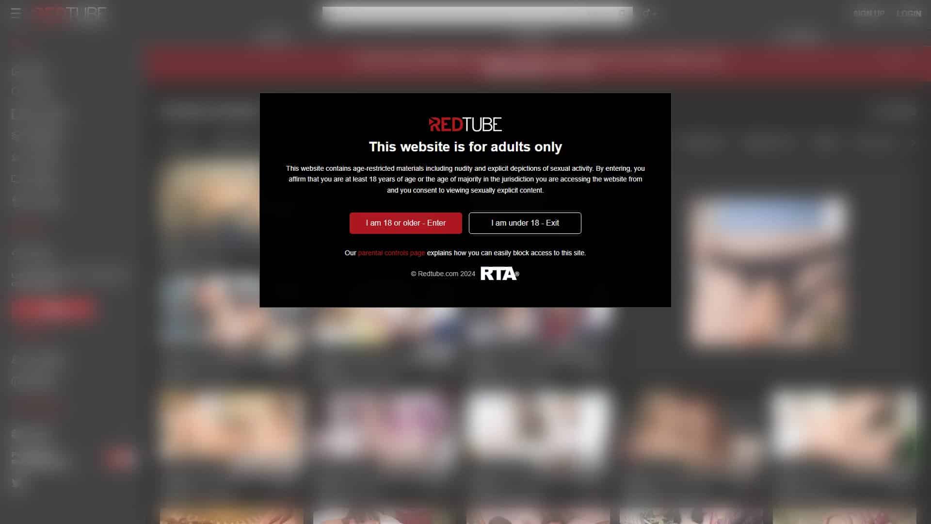 Screenshot of Redtube Lesbian