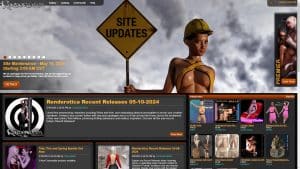 This is the : Renderotica-homepage