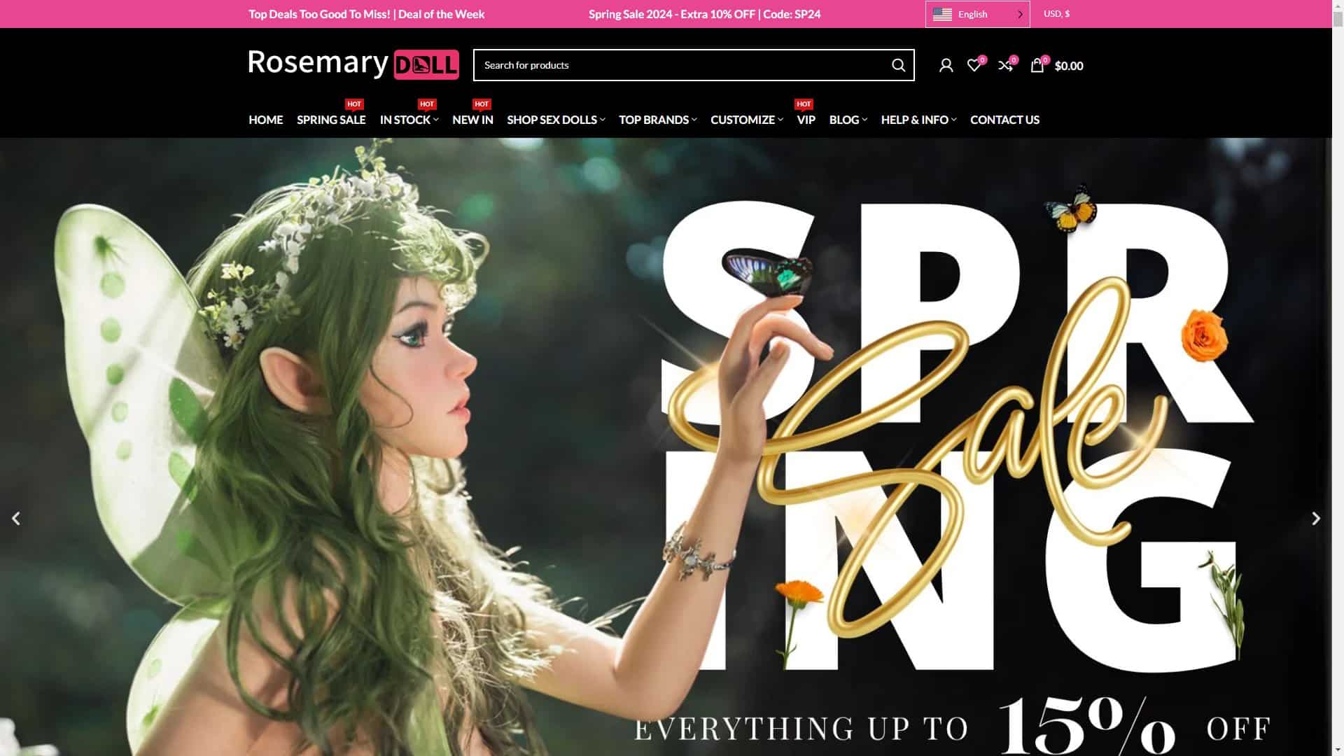 Screenshot of Rosemary Doll