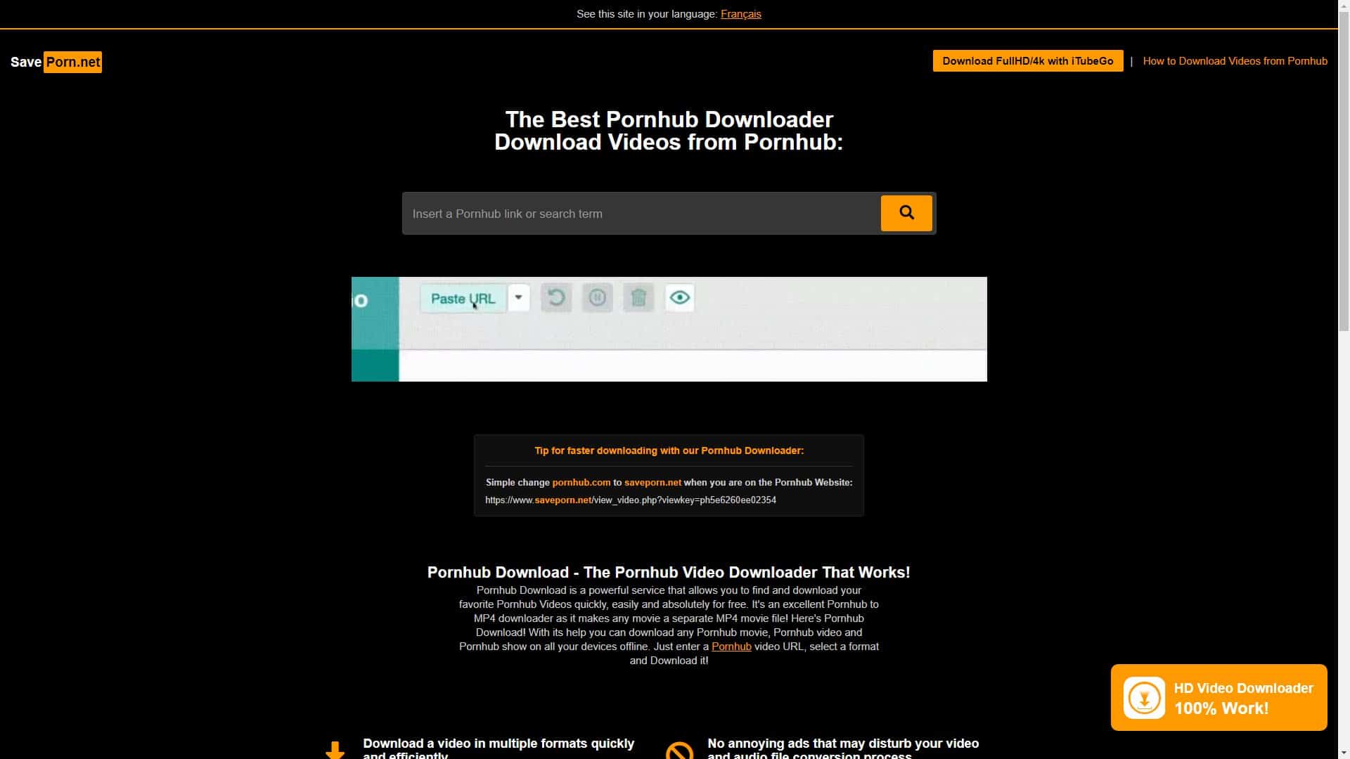 Screenshot of Saveporn