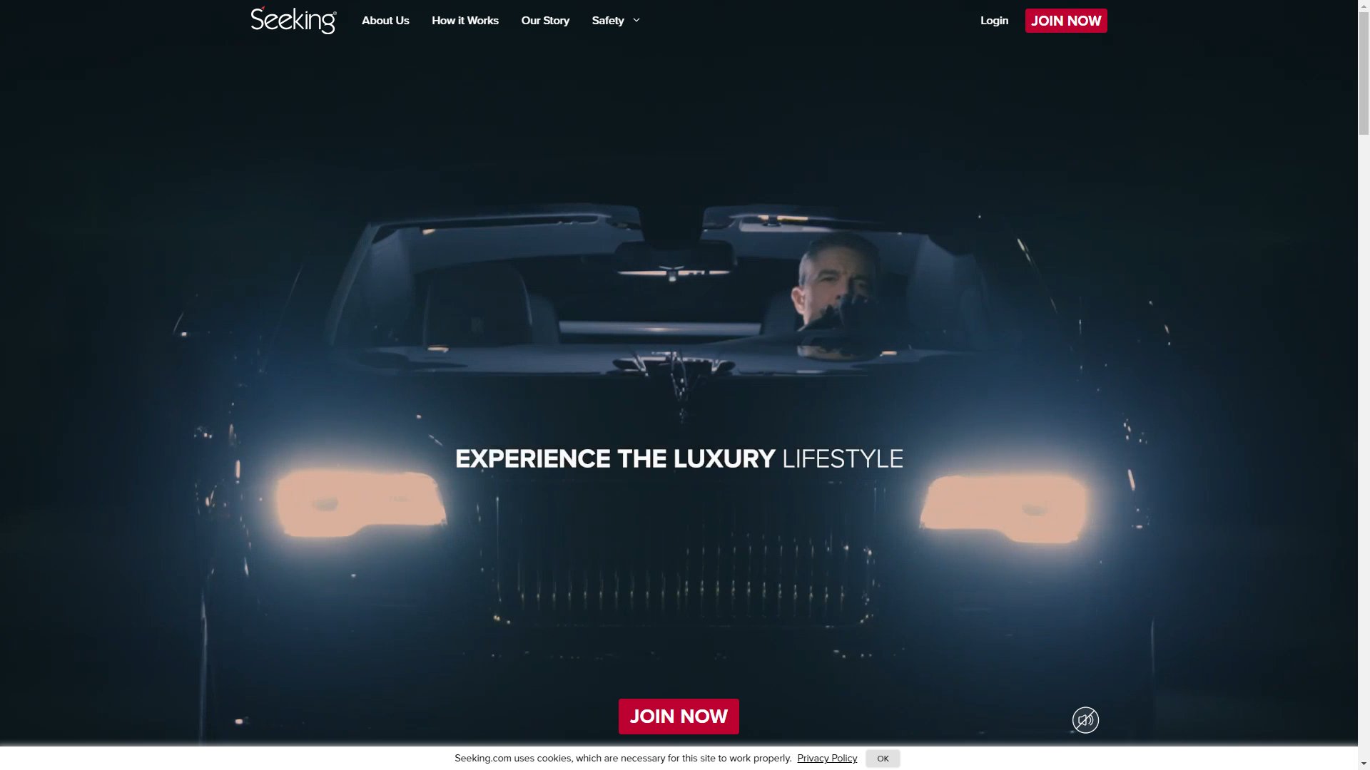 Screenshot of Seeking Arrangement