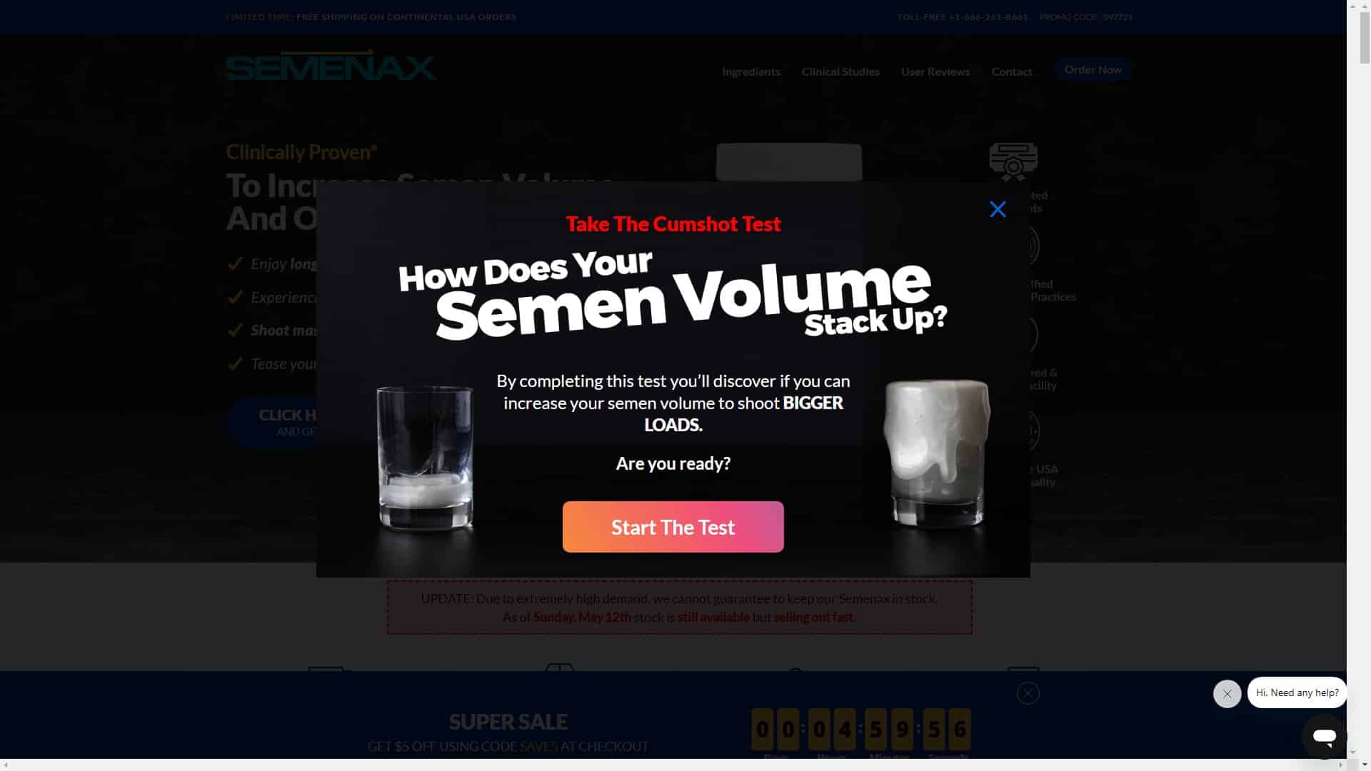 Screenshot of Semenax