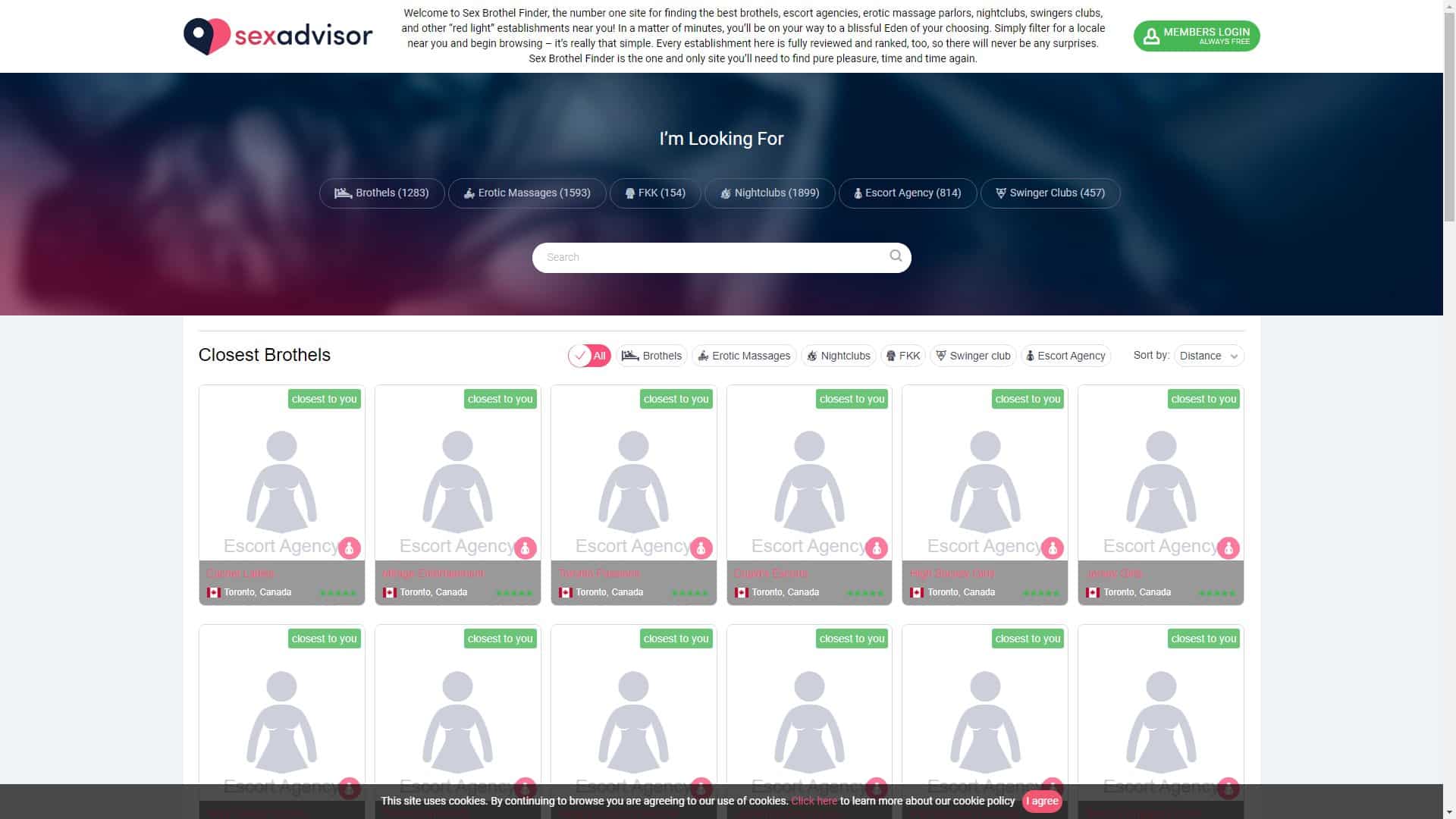 Screenshot of Sexadvisor
