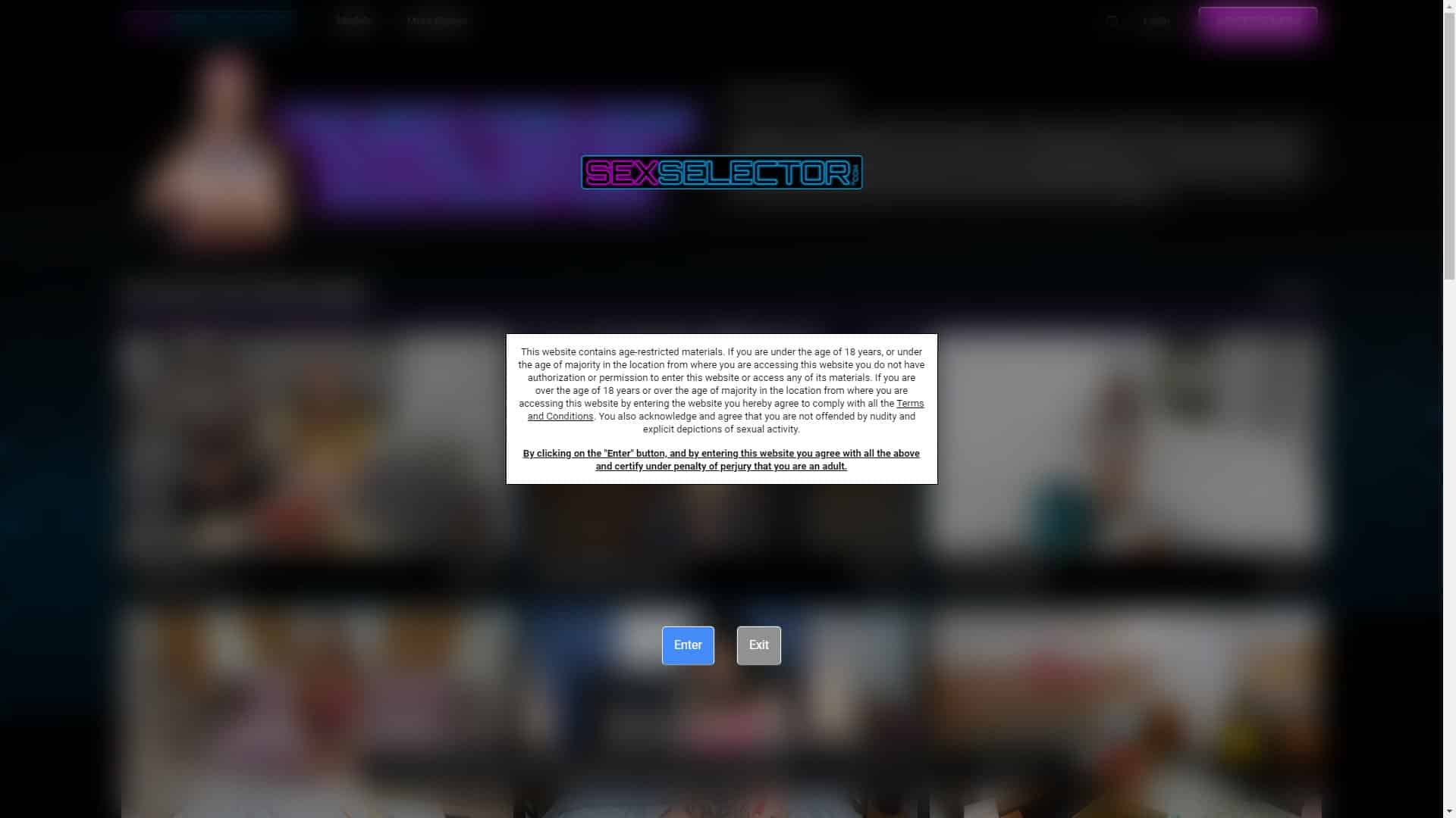 Screenshot of Sexselector